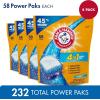 imageArm ampamp Hammer 4in1 Laundry Detergent Power Paks 97 Count Packaging may vary232 Count Pack of 1