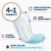 imageFitRight Fresh Start Postpartum and Incontinence Pads for Women Overnight Absorbency 20 Count Bladder Leakage Pads with The OdorControl Power of ARM ampamp Hammer 20 Count Pack of 120 Count Pack of 4