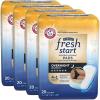 imageFitRight Fresh Start Postpartum and Incontinence Pads for Women Overnight Absorbency 20 Count Bladder Leakage Pads with The OdorControl Power of ARM ampamp Hammer 20 Count Pack of 120 Count Pack of 4