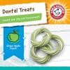 imageArm ampamp Hammer for Pets Ringers Fresh Breath Dental Treats for DogsValue Pack32 Pcs Dog Dental Chews Fight Bad Dog BreathPlaque ampamp Tartar Without Brushing With Baking SodaPack of 132 CountApple