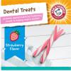 imageArm ampamp Hammer for Pets Smoothies Dental Treats for Dogs with Baking Soda and Calcium Treat Chews Help Fight Bad Breath Plaque ampamp Tartar Without Brushing Mint Blueberry 8 Pcs Packaging May VaryStrawberry