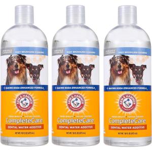 imageArm ampamp Hammer Complete Care Fresh Dental Water Additive for Dogs 16 Fl Oz  Flavorless Dog Water Additive Dog Mouth Wash Dog Dental Rinse PetWater Additive Pets Dental Care for Bad Breath16 Fl Oz Pack of 3