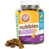 imageArm ampamp Hammer for Pets Nubbies Dental Treats for Dogs  Dental Chews Fight Bad Breath Plaque ampamp Tartar Without Brushing  Peanut Butter Flavor Value Bucket 53 PcsPeanut Butter