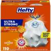 imageHefty Ultra Strong 13 Gallon Trash Bags Tall Kitchen Trash Bags 13 Gallon Size Drawstring Closure Continuous Odor Control White Lavender and Sweet Vanilla Scent 110 BagsCitrus Twist