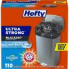 imageHefty Ultra Strong 13 Gallon Trash Bags Tall Kitchen Trash Bags 13 Gallon Size Drawstring Closure Continuous Odor Control White Lavender and Sweet Vanilla Scent 110 BagsBlack