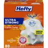 imageHefty Ultra Strong 13 Gallon Trash Bags Tall Kitchen Trash Bags 13 Gallon Size Drawstring Closure Continuous Odor Control White Lavender and Sweet Vanilla Scent 110 BagsCitrus Twist