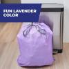 imageHefty Ultra Strong 13 Gallon Trash Bags Tall Kitchen Trash Bags 13 Gallon Size Drawstring Closure Continuous Odor Control White Lavender and Sweet Vanilla Scent 110 BagsPurple