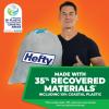 imageHefty Ultra Strong 13 Gallon Trash Bags Tall Kitchen Trash Bags 13 Gallon Size Drawstring Closure Continuous Odor Control White Lavender and Sweet Vanilla Scent 110 BagsSeaside Breeze  Eco Friendly