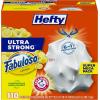 imageHefty Ultra Strong 13 Gallon Trash Bags Tall Kitchen Trash Bags 13 Gallon Size Drawstring Closure Continuous Odor Control White Lavender and Sweet Vanilla Scent 110 BagsFabuloso Lemon