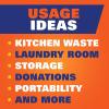 imageHefty Ultra Strong 13 Gallon Trash Bags Tall Kitchen Trash Bags 13 Gallon Size Drawstring Closure Continuous Odor Control White Lavender and Sweet Vanilla Scent 110 BagsLavender  Sweet Vanilla