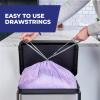 imageHefty Ultra Strong 13 Gallon Trash Bags Tall Kitchen Trash Bags 13 Gallon Size Drawstring Closure Continuous Odor Control White Lavender and Sweet Vanilla Scent 110 BagsPurple