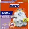 imageHefty Ultra Strong 13 Gallon Trash Bags Tall Kitchen Trash Bags 13 Gallon Size Drawstring Closure Continuous Odor Control White Lavender and Sweet Vanilla Scent 110 BagsLavender  Sweet Vanilla