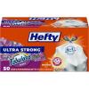 imageHefty Ultra Strong 13 Gallon Trash Bags Tall Kitchen Trash Bags 13 Gallon Size Drawstring Closure Continuous Odor Control White Lavender and Sweet Vanilla Scent 110 BagsWhite