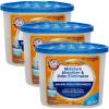 imageArm ampamp Hammer Essentials Disposable Moisture Absorber and Odor Eliminator Tub Fragrance Free 1 lb Attracts and Traps Excess Moisture Ideal Closet Dehumidifier Pack of 3Clean Burst