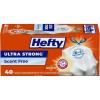 imageHefty Ultra Strong 13 Gallon Trash Bags Tall Kitchen Trash Bags 13 Gallon Size Drawstring Closure Continuous Odor Control White Clean Burst Scent 80 Bags40 Count Pack of 1