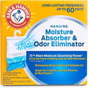 imageArm ampamp Hammer Hanging Moisture Absorber and Odor Eliminator 161 oz 6 Pack Clean Burst Moisture Absorbers for Closet and Small Rooms LongLasting FreshnessFragrance Free