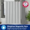 imageArm ampamp Hammer Fabric Shower Curtain with Waterproof Back 70 x 72 WhiteGrey