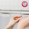 imageArm ampamp Hammer Fabric Shower Curtain with Waterproof Back 70 x 72 WhiteGrey