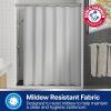 imageArm ampamp Hammer Fabric Shower Curtain with Waterproof Back 70 x 72 WhiteGrey