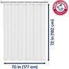 imageArm ampamp Hammer Fabric Shower Curtain with Waterproof Back 70 x 72 WhiteWhite