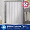 imageArm ampamp Hammer Fabric Shower Curtain with Waterproof Back 70 x 72 WhiteWhite