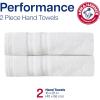imageArm ampamp Hammer Performance Hand Towels 2 Piece WhiteGrey