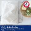 imageArm ampamp Hammer Quick Dry Washcloth Set 6 Piece WhiteGrey