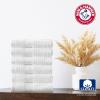 imageArm ampamp Hammer Quick Dry Washcloth Set 6 Piece WhiteGrey