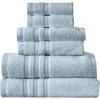 imageArm ampamp Hammer Performance Bath Towel Set 6 Piece Light GreyLight Blue