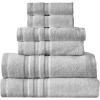 imageArm ampamp Hammer Performance Bath Towel Set 6 Piece Light GreyLight Grey