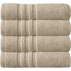 imageArm ampamp Hammer Performance Bath Towels 4 Piece WhiteKhaki