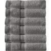 imageArm ampamp Hammer Performance Towel Washcloth Set 6 Piece WhiteGrey