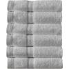 imageArm ampamp Hammer Performance Towel Washcloth Set 6 Piece WhiteLight Grey