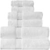 imageArm ampamp Hammer Quick Dry Bath Towel Set 6 Piece Light GreyWhite