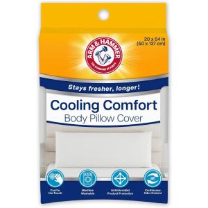 imageArm ampamp Hammer Cooling Comfort Zippered Body Pillow Cover 20 x 54 WhiteBody Pillow