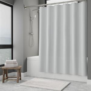 imageArm ampamp Hammer Fabric Shower Curtain with Waterproof Back 70 x 72 WhiteGrey