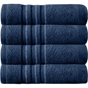imageArm ampamp Hammer Performance Bath Towels 4 Piece WhiteDark Blue