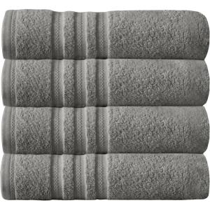 imageArm ampamp Hammer Performance Bath Towels 4 Piece WhiteGrey
