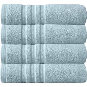 imageArm ampamp Hammer Performance Bath Towels 4 Piece WhiteLight Blue