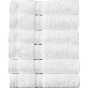 imageArm ampamp Hammer Performance Towel Washcloth Set 6 Piece WhiteWhite