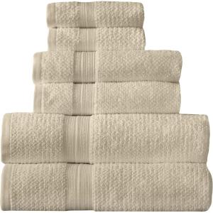 imageArm ampamp Hammer Quick Dry Bath Towel Set 6 Piece Light GreyKhaki
