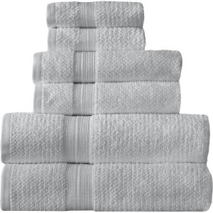 imageArm ampamp Hammer Quick Dry Bath Towel Set 6 Piece Light GreyLight Grey