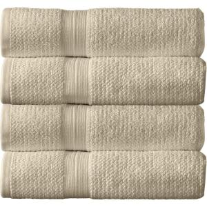 imageArm ampamp Hammer Quick Dry Bath Towels 4 Piece WhiteKhaki