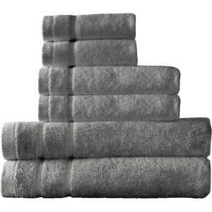 imageArm ampamp Hammer Super Soft Bath Towel Set 6 Piece KhakiGrey