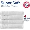 imageArm ampamp Hammer Super Soft Bath Towels 4 Piece Dark BlueKhaki