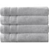 imageArm ampamp Hammer Super Soft Bath Towels 4 Piece Dark BlueLight Grey