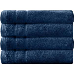 imageArm ampamp Hammer Super Soft Bath Towels 4 Piece Dark BlueDark Blue