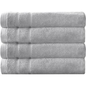imageArm ampamp Hammer Super Soft Bath Towels 4 Piece Dark BlueLight Grey