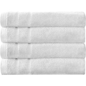 imageArm ampamp Hammer Super Soft Bath Towels 4 Piece Dark BlueWhite