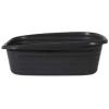imageArm ampamp Hammer Simply Recycled Wave Open Cat Litter Pan Small Cat Litter Box Made in USA Black